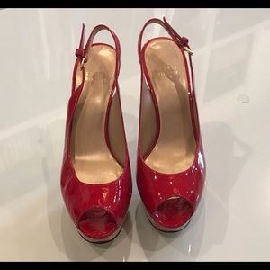 Stuart Weitzman peep toe pump